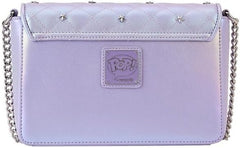 LOUNGEFLY BTS Logo Iridescent Purple Crossbody Bag