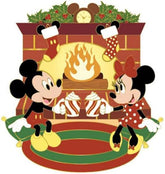 LOUNGEFLY Disney Mickey Minnie Mouse Fireplace Cocoa 3" Collector Box Pin
