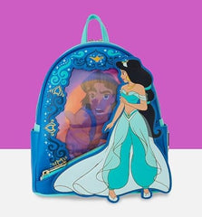 LOUNGEFLY Disney Aladdin Jasmine Lenticular Mini Backpack