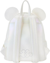 LOUNGEFLY Disney Minnie Mouse Iridescent Wedding Mini Backpack