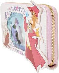 LOUNGEFLY Disney Sleeping Beauty Princess Lenticular Wristlet Wallet