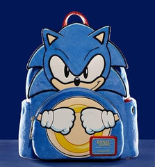 LOUNGEFLY Sonic the Hedgehog Plush Mini Backpack