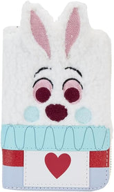 LOUNGEFLY Disney Alice in Wonderland White Rabbit Zip Around Wallet