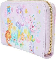 LOUNGEFLY Care Bear Cousins Forest of Feelings Zip Around Wallet