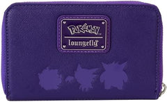LOUNGEFLY Pokemon Gastly Evolutions Zip Around Wallet