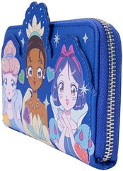 LOUNGEFLY Disney Princess Manga Style Zip Around Wallet