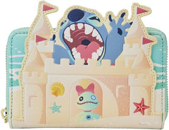 LOUNGEFLY Disney Stitch Sandcastle Beach Surprise Zip-Around Wallet
