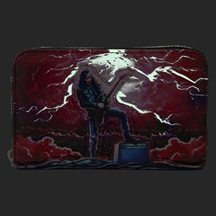LOUNGEFLY Stranger Things Eddie Munson Tribute Glow Zip Around Wallet