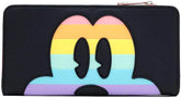 LOUNGEFLY x Disney Mickey Mouse Pastel Rainbow Flap Wallet