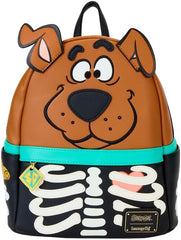 LOUNGEFLY Scooby Doo Skeleton Glow Mini Backpack