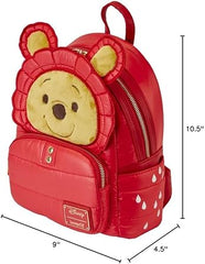 LOUNGEFLY Winnie the Pooh Rainy Day Puffer Jacket Mini Backpack