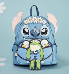 LOUNGEFLY Disney Stitch Springtime Daisy Mini Backpack