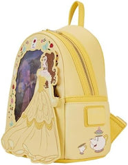 LOUNGEFLY Disney Beauty and the Beast Princess Series Lenticular Mini Backpack
