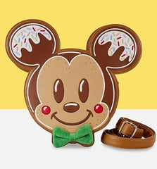 Loungefly Disney Mickey and Minnie Gingerbread Cookie Crossbody Bag