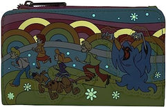 LOUNGEFLY Scooby Doo Psychedelic Monster Chase Glow in the Dark Flap Wallet
