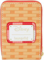 LOUNGEFLY Disney Mickey and Friends Picnic Basket Accordion Zip Around Wallet