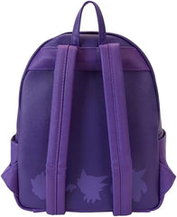 LOUNGEFLY Pokemon Gastly Evolutions Triple Pocket Mini Backpack
