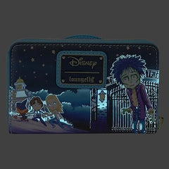 LOUNGEFLY Hocus Pocus Poster Glow Zip Around Wallet