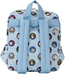 LOUNGEFLY Avatar : The Last Airbender All Over Print Nylon Square Mini Backpack