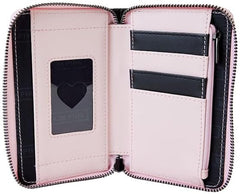 LOUNGEFLY Blackpink All Over Print Heart Faux Leather Zip Around Wallet