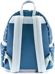 LOUNGEFLY Disney Snowman Mickey Minnie Mouse Snowglobe Womens Double Strap Shoulder Bag Purse