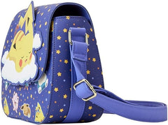 LOUNGEFLY Pokémon Sleeping Pikachu and Friends Crossbody Purse