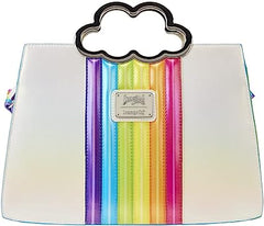 LOUNGEFLY Lisa Frank Rainbow Cloud Handle Crossbody Purse