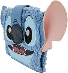 LOUNGEFLY Stitch Plush Sherpa Bifold Wallet