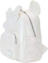 LOUNGEFLY Disney Minnie Mouse Iridescent Wedding Mini Backpack