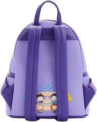 LOUNGEFLY Friends TV Series Front Door Chibi Art Womens Double Strap Shoulder Bag Purse
