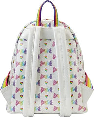 LOUNGEFLY Lisa Frank Rainbow Heart Double Strap Shoulder Bag with Waist Bag