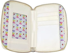 LOUNGEFLY Lisa Frank Rainbow Logo Zip Wallet
