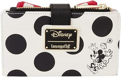 LOUNGEFLY Disney Minnie Mouse Rocks the Dots Classic Flap Wallet