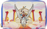 LOUNGEFLY Hercules Mount Olympus Golden Gates Zip Around Wallet