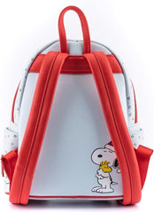 LOUNGEFLY Peanuts Gift Giving Snoopy and Woodstock Womens Double Strap Shoulder Bag Purse