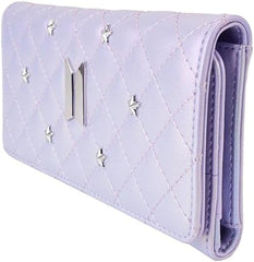 Loungefly BTS Logo Iridescent Purple Flap Wallet