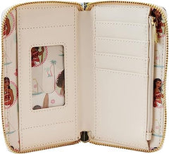 LOUNGEFLY Disney Moana Princess Scene Zip Around Wallet