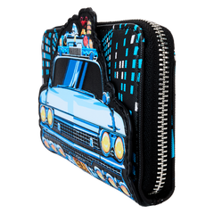 LOUNGEFLY Ghostbusters Ecto-1 Glow Zip Around Wallet