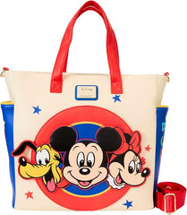 LOUNGEFLY Disney Mickey and Friends Convertible Backpack & Tote Bag