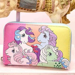 LOUNGEFLY MLP Color Block Zip Around Wallet