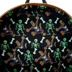 LOUNGEFLY Scooby Doo Skeleton Glow Mini Backpack