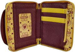 Loungefly Harry Potter Hogwarts Crest Varsity Jacket Zip Around Wallet