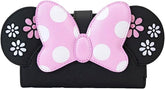 LOUNGEFLY Disney Minnie Floral Rock The Dots Flap Wallet