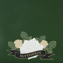 LOUNGEFLY Harry Potter Slytherin House Floral Tattoo Mini Backpack