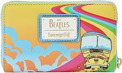 LOUNGEFLY The Beatles Magical Mystery Tour Bus Zip Around Wallet