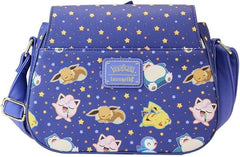 LOUNGEFLY Pokémon Sleeping Pikachu and Friends Crossbody Purse