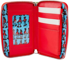 LOUNGEFLY Where's Waldo Allover Print Zip Around Wallet