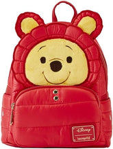 LOUNGEFLY Winnie the Pooh Rainy Day Puffer Jacket Mini Backpack