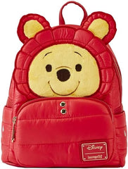LOUNGEFLY Winnie the Pooh Rainy Day Puffer Jacket Mini Backpack