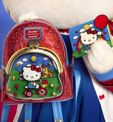 LOUNGEFLY Sanrio Hello Kitty 50th Anniversary Coin Bag Mini Backpack